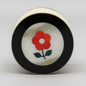 New! Geranium Vetiver Solid Perfume in Abalone Flower Inlay Pill Case