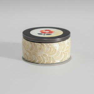 New! Geranium Vetiver Solid Perfume in Abalone Flower Inlay Pill Case