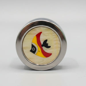 New! Coco Limon Passionfruit Lip Balm in Abalone Tropical Fish Abalone Inlay Case
